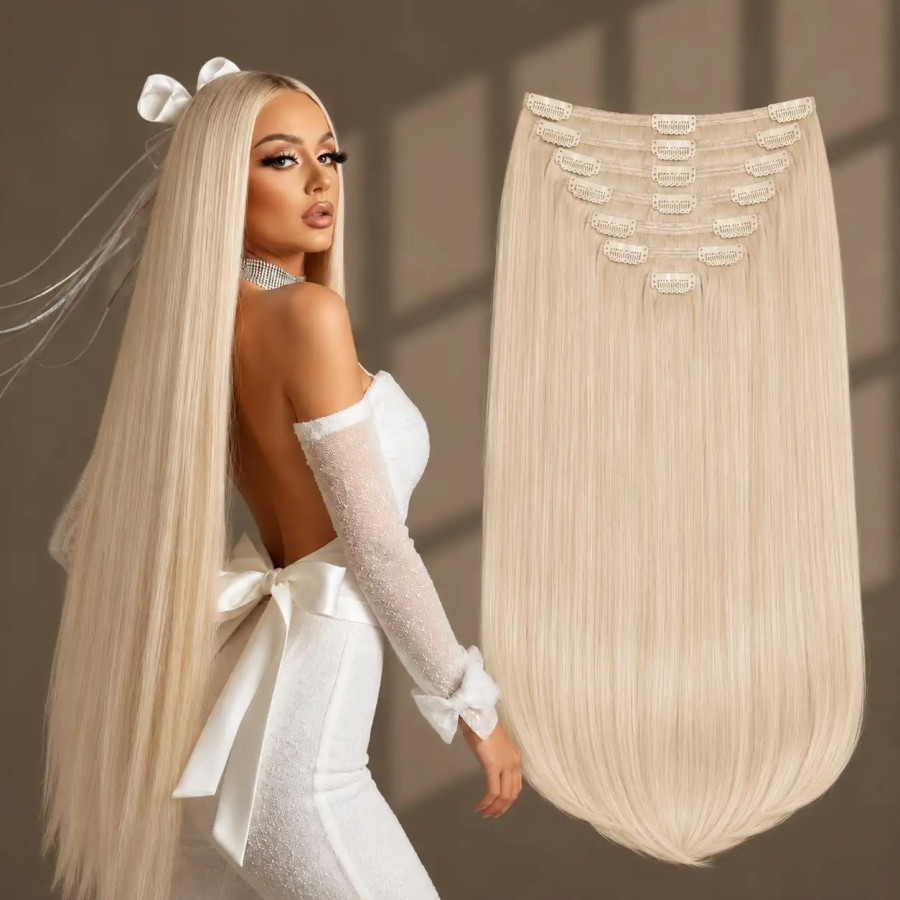 Clip-On Deluxe Blond Platinat